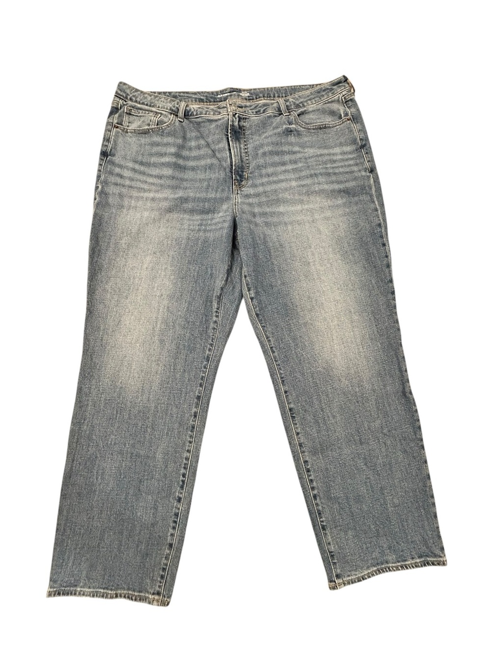 Old Navy OG Loose Classic Relaxed Straight-Leg Women’s Blue Jeans 24 NWT Stretch